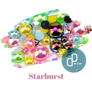 Pearl & Resin Flatback Rhinestone Mix - STARBURST