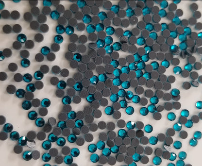 PEACOCA BLUE Hot Fix Rhinestones