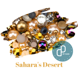 Pearl & Resin Flatback Rhinestone Mix - SAHARA'S DESERT