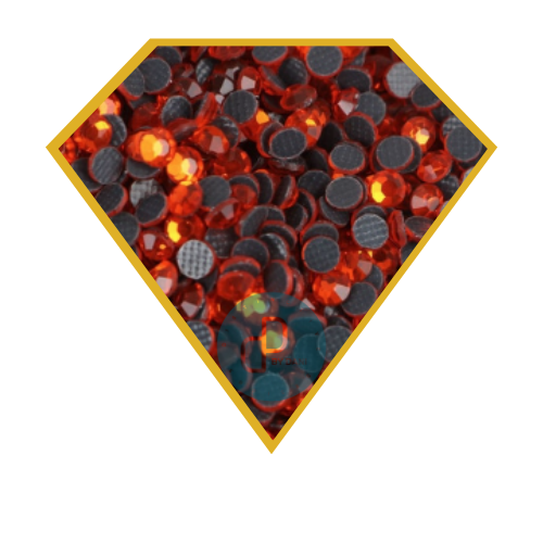 ORANGE Hotfix Rhinestones