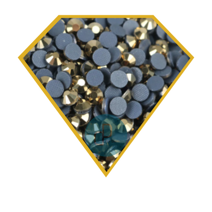 GOLD STUD Hotfix Rhinestones