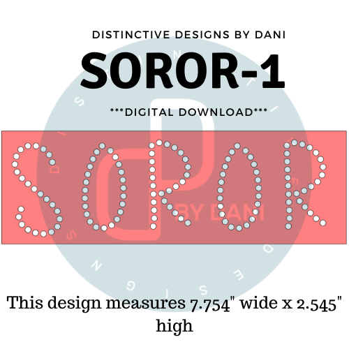 SOROR-1 Rhinestone Design