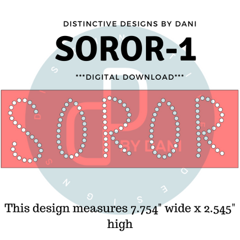 SOROR-1 Rhinestone Design