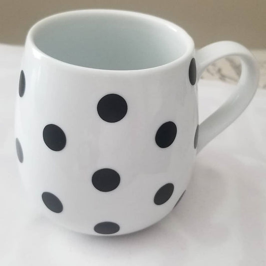 Polka Dot Coffee Mug (w/ Personalization)
