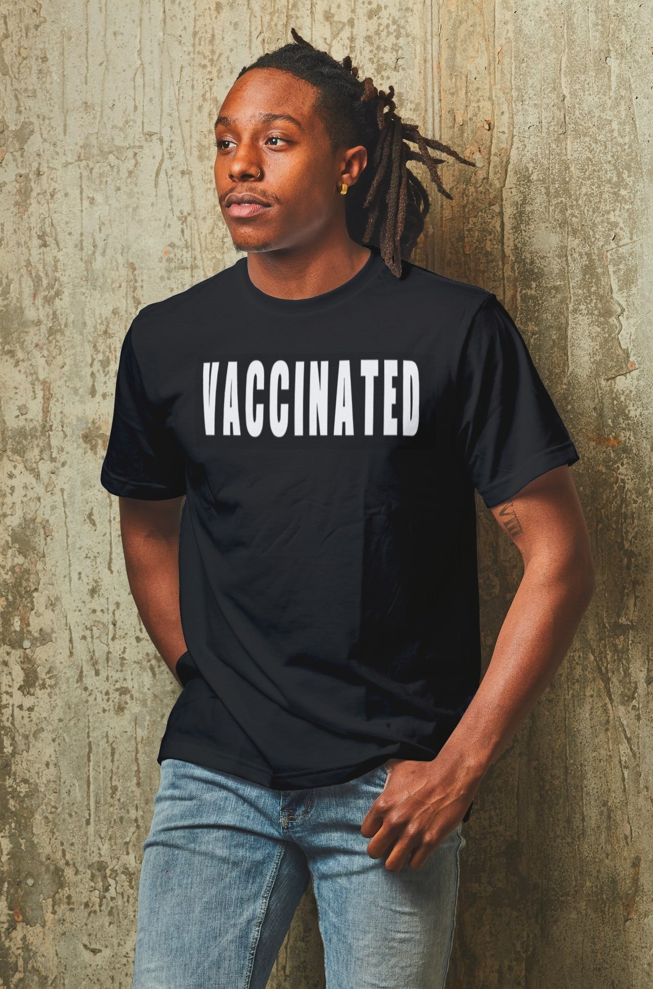 Mens' Vaccinated Graphic Tee