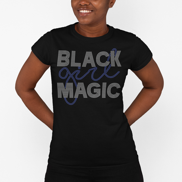 BLACK GIRL MAGIC Rhinestone Tee